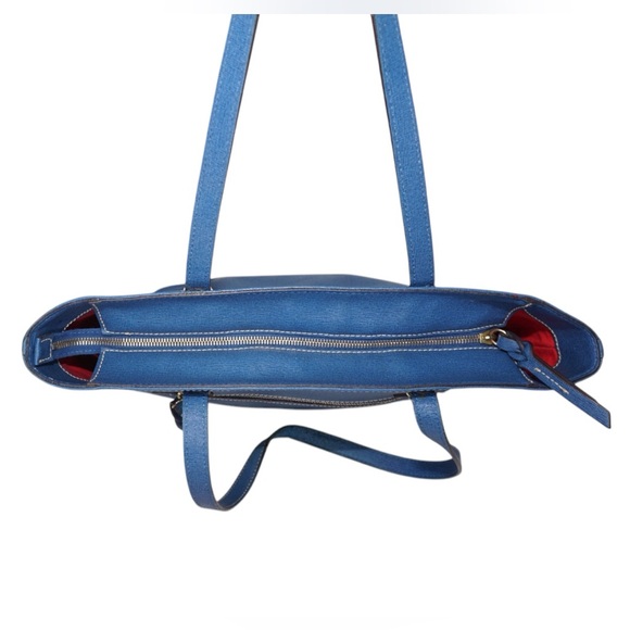 Dooney & Bourke Charleston Shopper Saffiano Navy Tote Bag - Picture 6 of 11